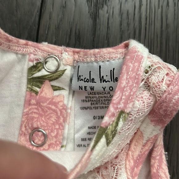 Nicole miller tutu lace/tulle onesie dress - Picture 3 of 8